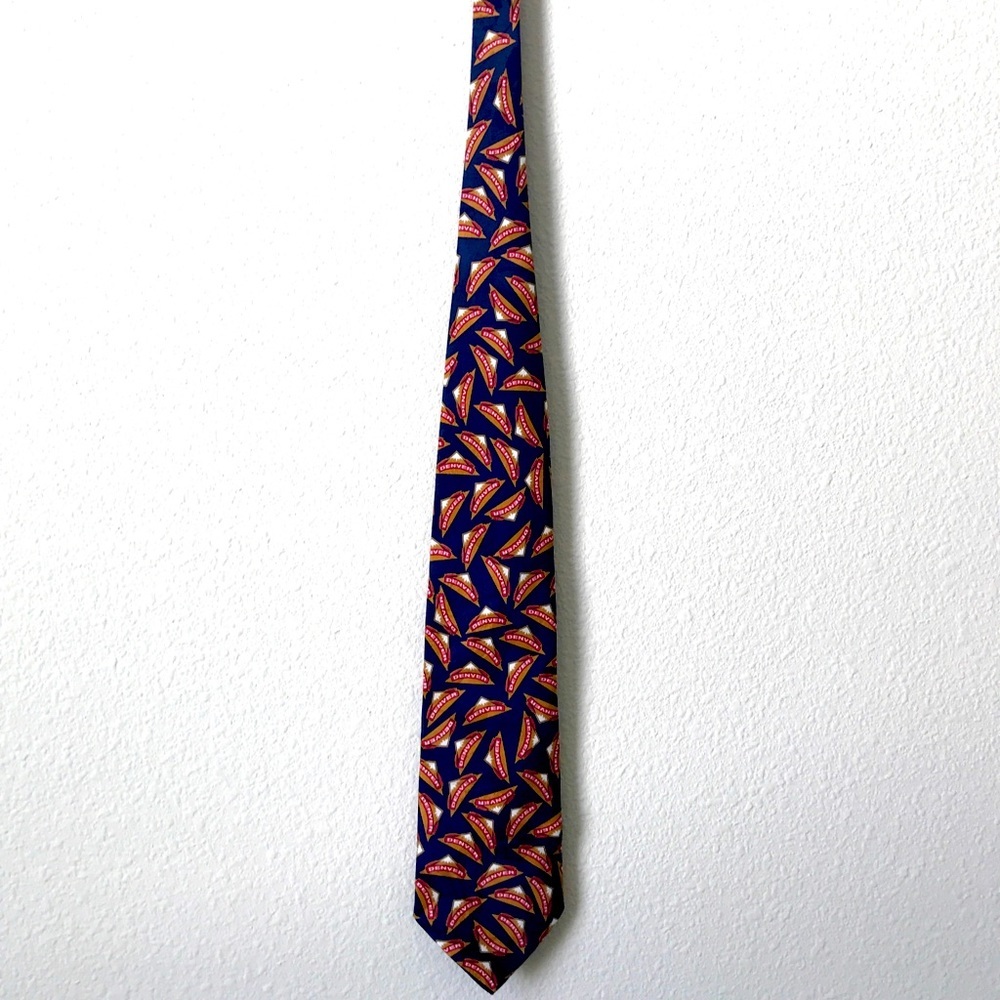 NBA Denver Nuggets Silk Tie Blue Hand Made Limited Edition Collectable Men